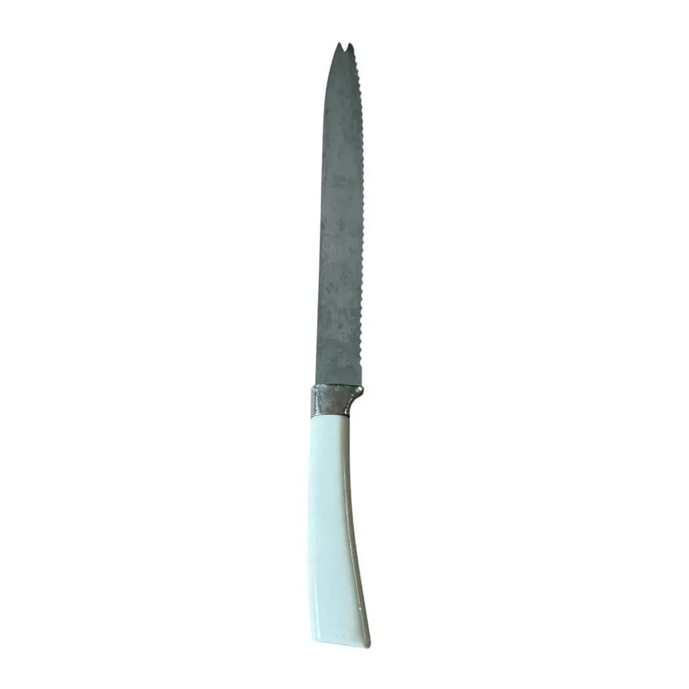 Vintage Forgecraft USA‎ Stainless Serrated Bread Knife Utility Mid Century Cook